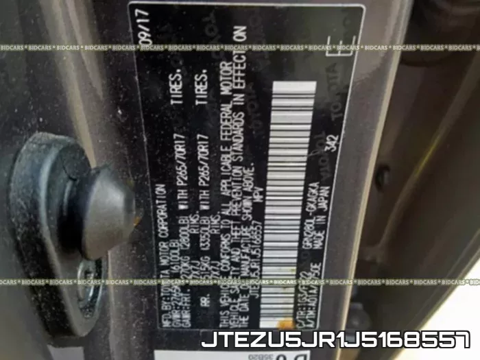 JTEZU5JR1J5168557 фото 2