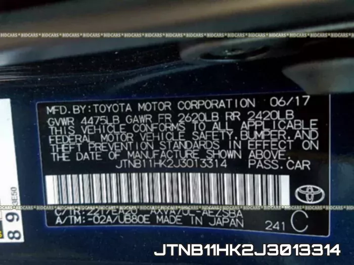 JTNB11HK2J3013314 фото 2