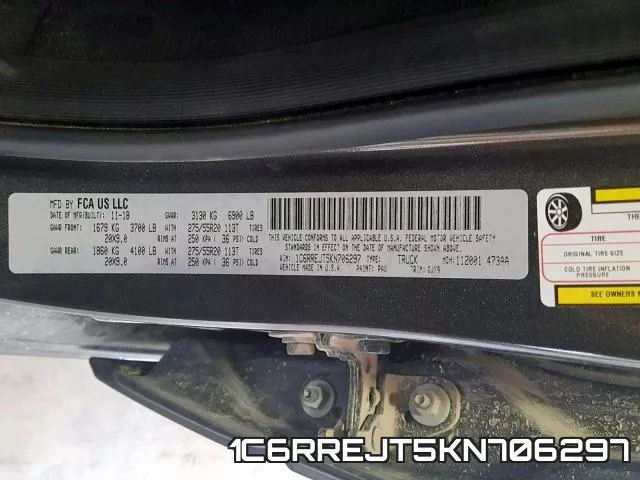 1C6RREJT5KN706297 фото 2