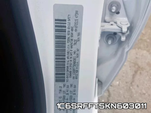 1C6SRFFT5KN603011 фото 2