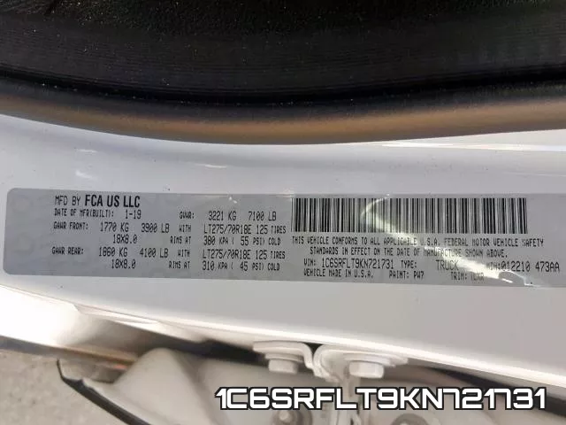 1C6SRFLT9KN721731 фото 2