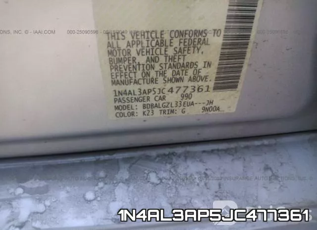 1N4AL3AP5JC477361 фото 10
