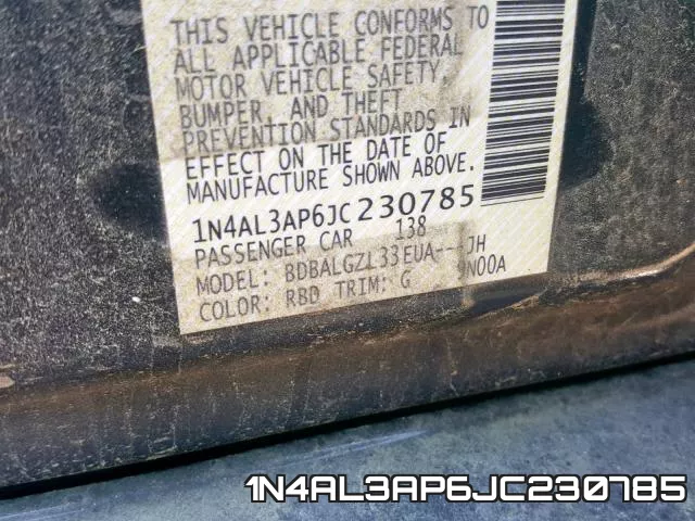 1N4AL3AP6JC230785 фото 2