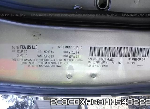 2C3CDXAG3HH548222 фото 10