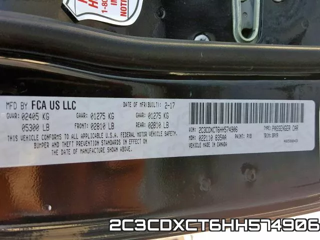 2C3CDXCT6HH574906 фото 2