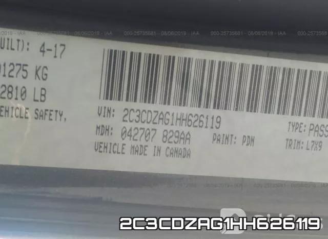 2C3CDZAG1HH626119 фото 10