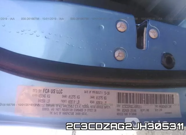 2C3CDZAG2JH305311 фото 10