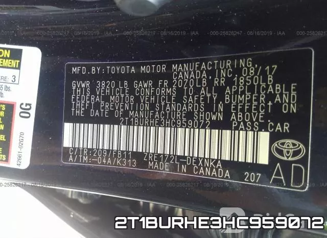 2T1BURHE3HC959072 фото 10