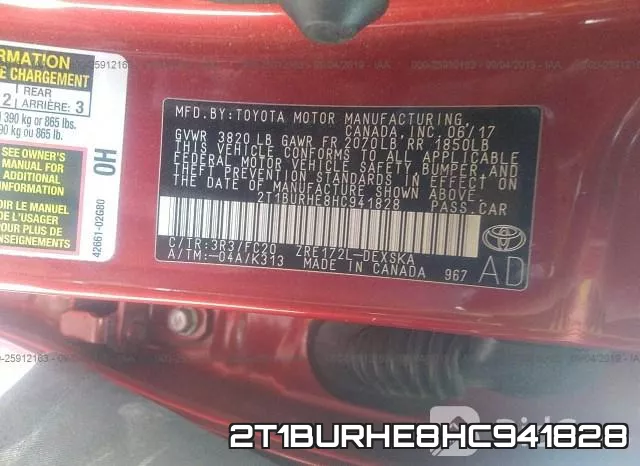 2T1BURHE8HC941828 фото 10