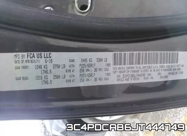 3C4PDCAB6JT444749 фото 10