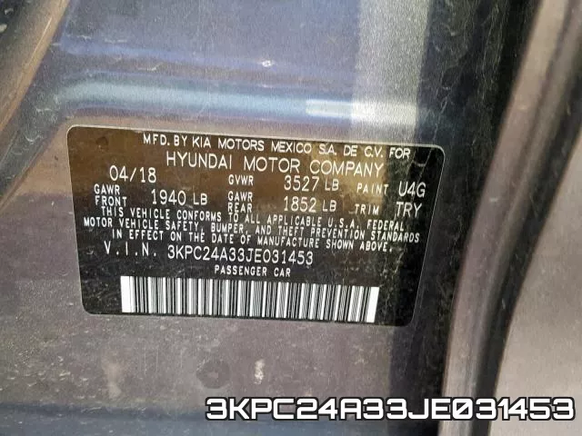 3KPC24A33JE031453 фото 2