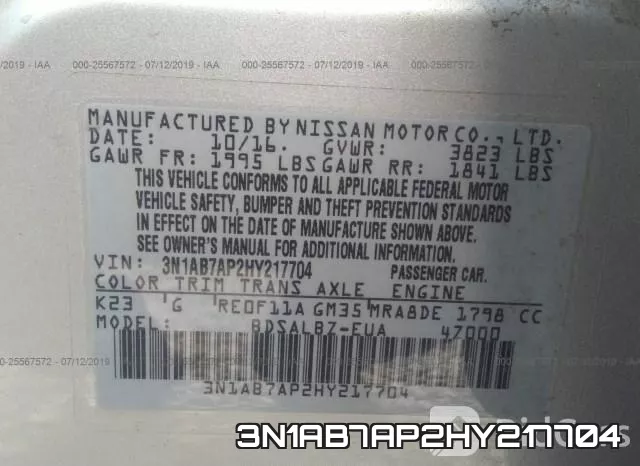 3N1AB7AP2HY217704 фото 10