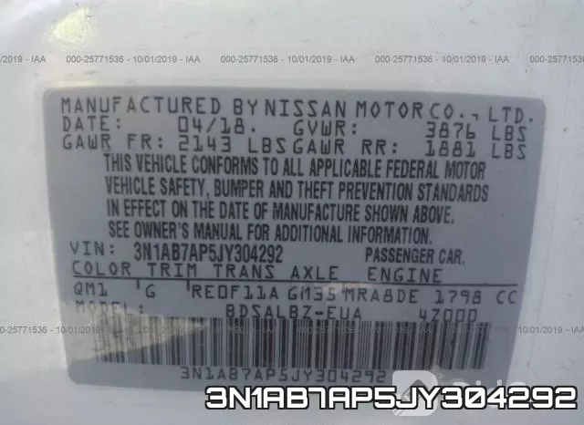 3N1AB7AP5JY304292 фото 10