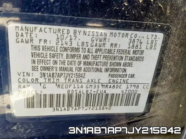 3N1AB7AP7JY215842 фото 2