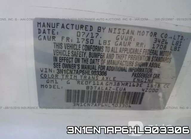 3N1CN7AP6HL903306 фото 10