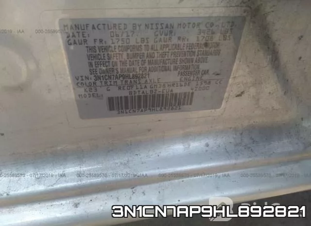 3N1CN7AP9HL892821 фото 10