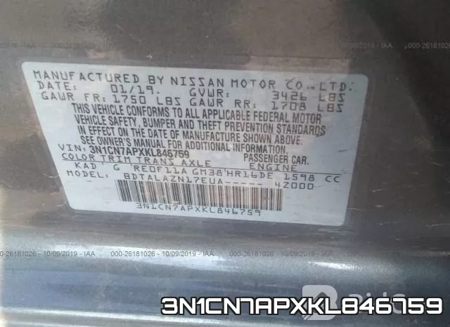 3N1CN7APXKL846759 фото 9