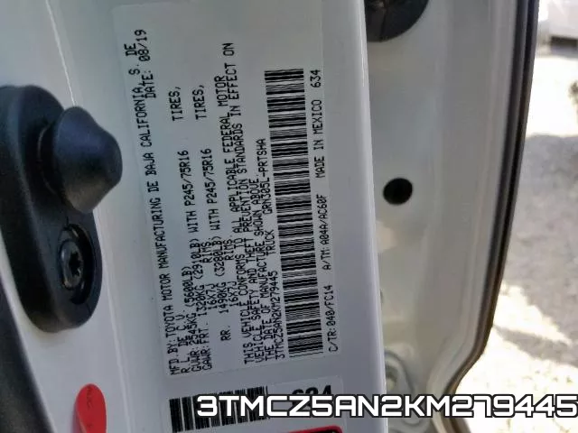 3TMCZ5AN2KM279445 фото 2