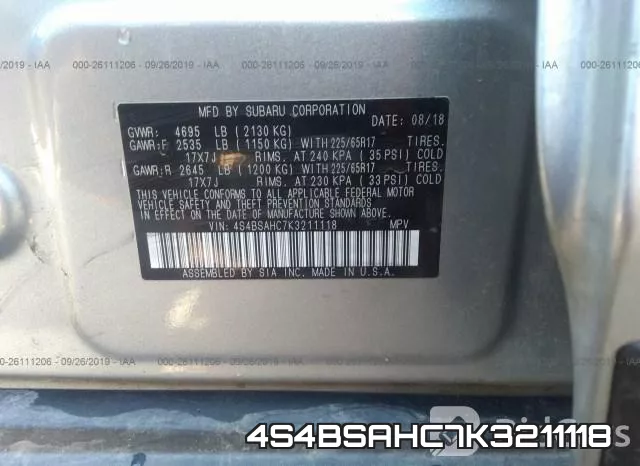 4S4BSAHC7K3211118 фото 10