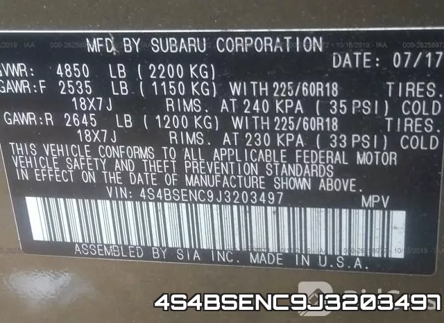4S4BSENC9J3203497 фото 10
