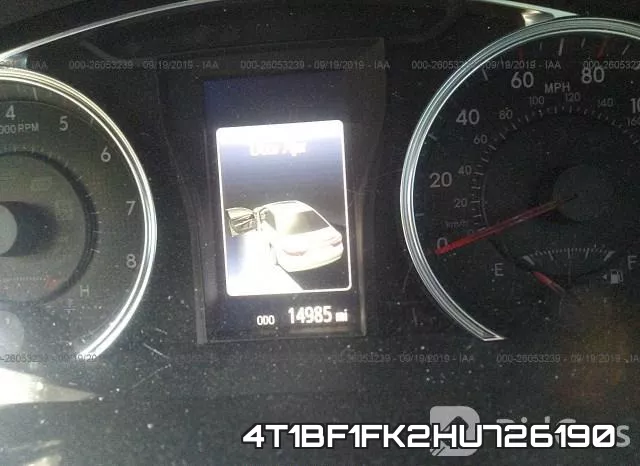 4T1BF1FK2HU726190 фото 8