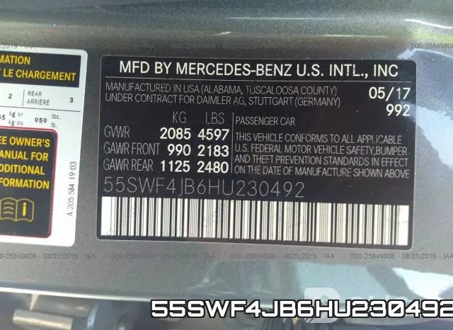 55SWF4JB6HU230492 фото 10