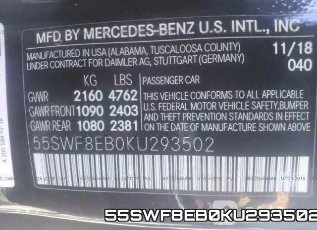 55SWF8EB0KU293502 фото 10