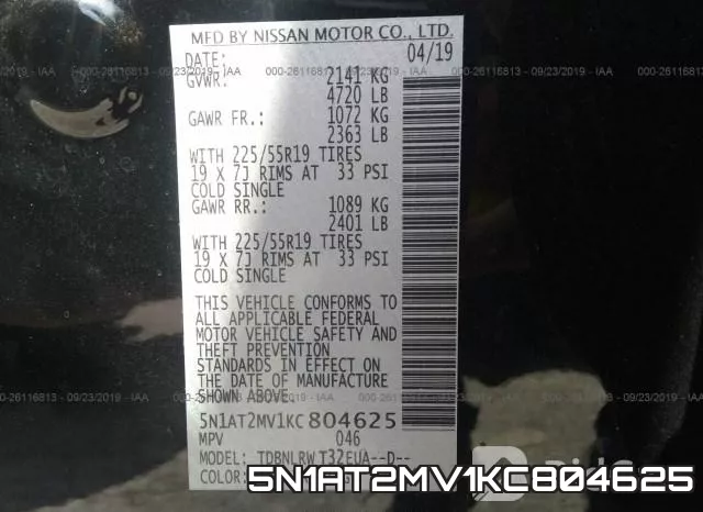 5N1AT2MV1KC804625 фото 10