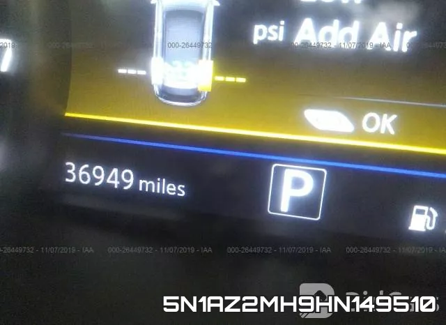 5N1AZ2MH9HN149510 фото 8