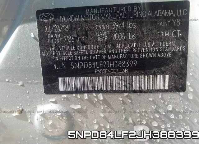 5NPD84LF2JH388399 фото 10