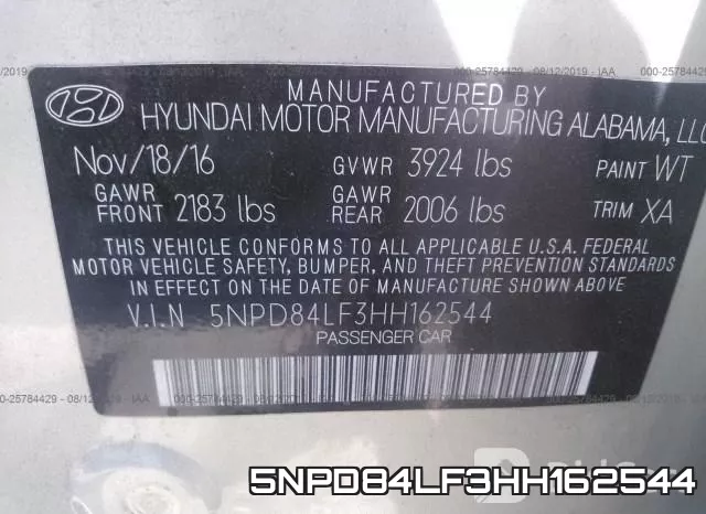 5NPD84LF3HH162544 фото 10