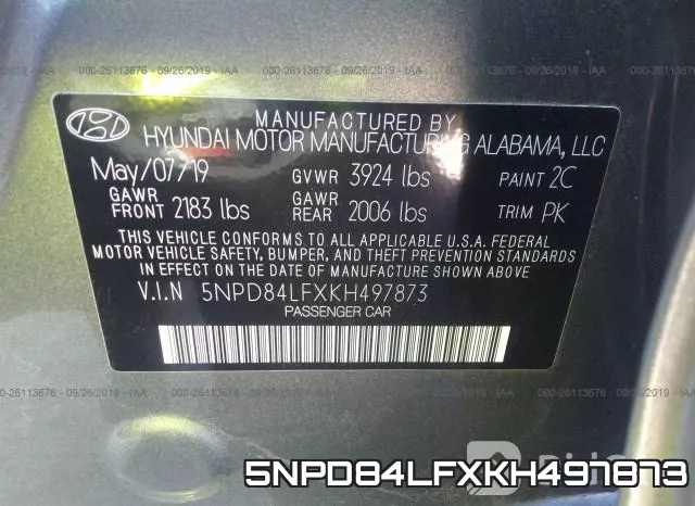 5NPD84LFXKH497873 фото 10