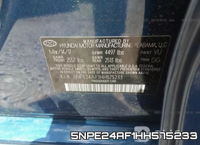 5NPE24AF1HH575233 фото 10