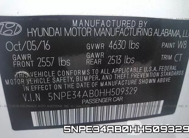 5NPE34AB0HH509329 фото 10