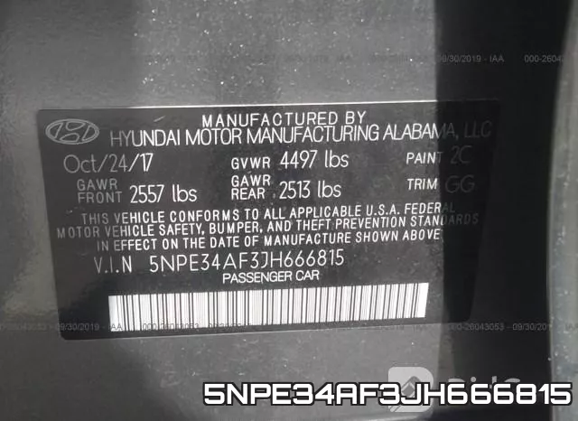 5NPE34AF3JH666815 фото 10