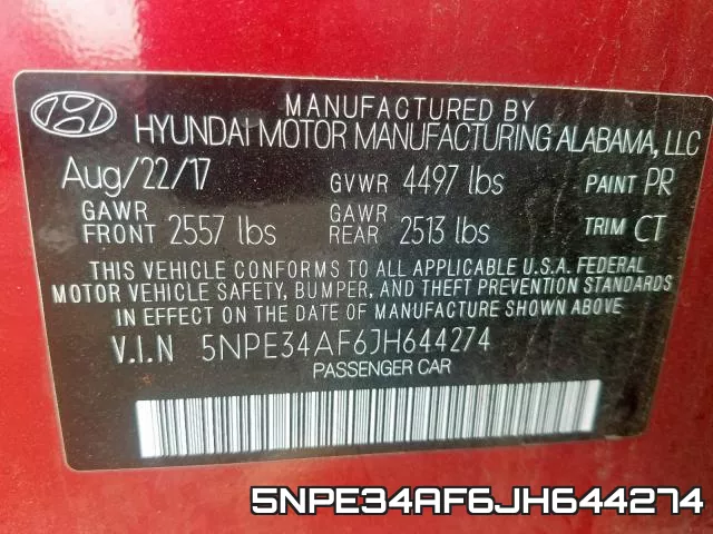 5NPE34AF6JH644274 фото 2