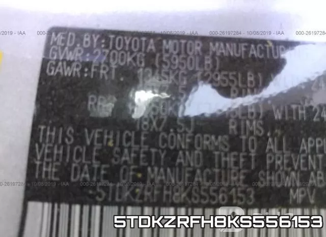 5TDKZRFH8KS556153 фото 10