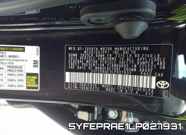 5YFEPRAE1LP027931 фото 10