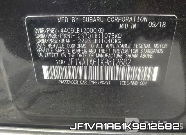 JF1VA1A61K9812682 фото 10