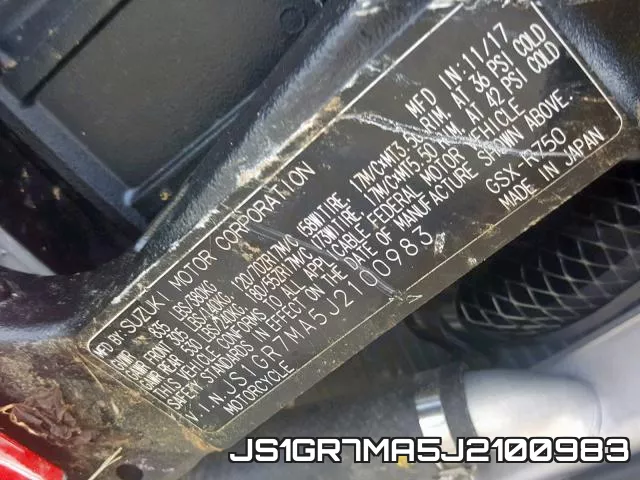 JS1GR7MA5J2100983 фото 2