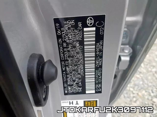 JTDKARFU2K3097112 фото 2