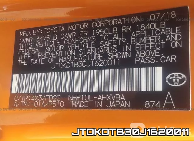 JTDKDTB30J1620011 фото 10
