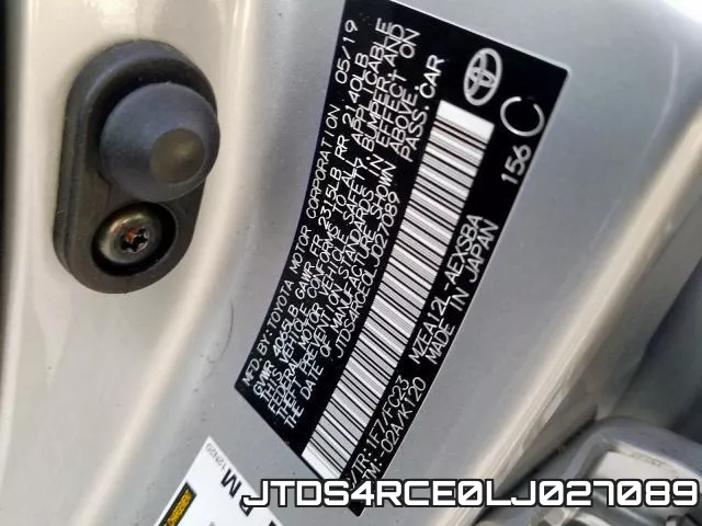 JTDS4RCE0LJ027089 фото 2