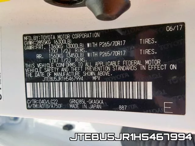JTEBU5JR1H5467994 фото 2