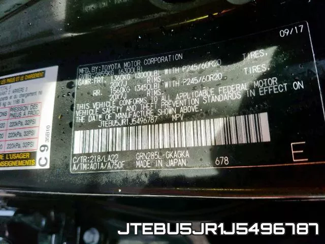 JTEBU5JR1J5496787 фото 2