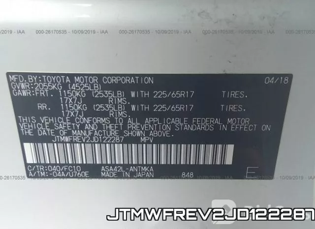 JTMWFREV2JD122287 фото 10