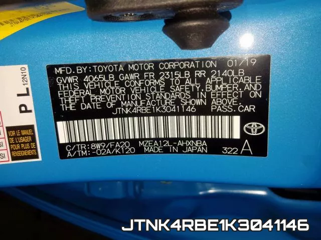 JTNK4RBE1K3041146 фото 2