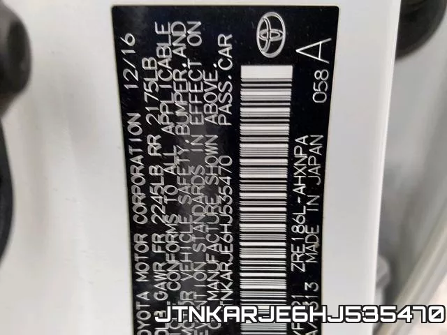 JTNKARJE6HJ535470 фото 2