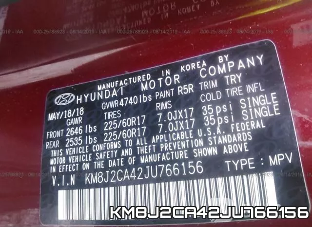 KM8J2CA42JU766156 фото 10