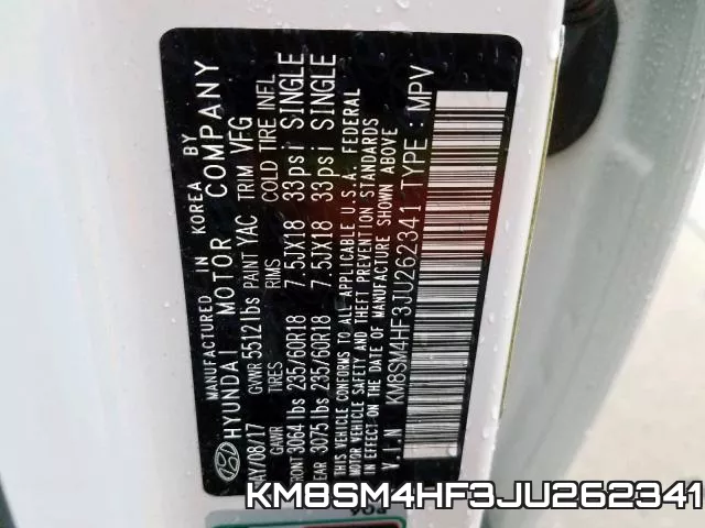 KM8SM4HF3JU262341 фото 2